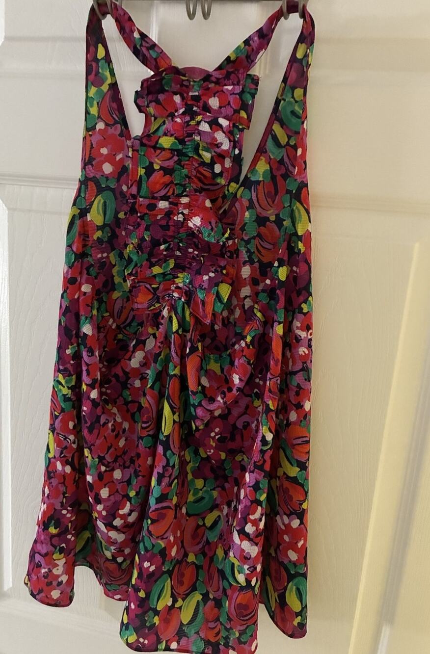 Lilly Pulitzer multicolor ruched back woven tank top